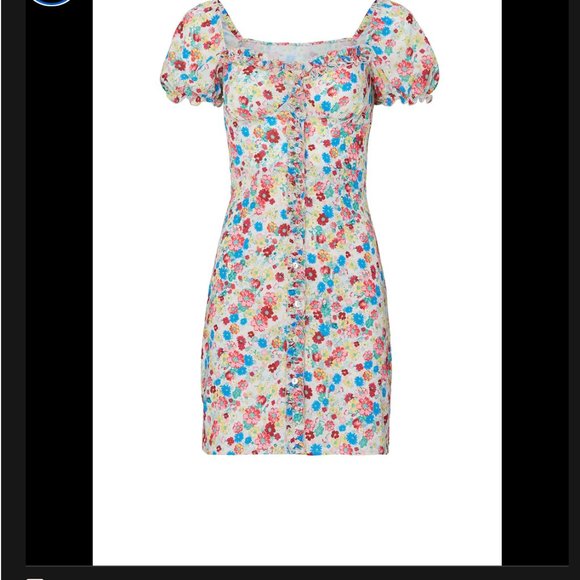 ANDAMANE DAISY DRESS - MINI FLORAL DRESS SIZE M - NWT - Picture 4 of 4